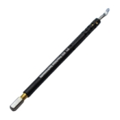 Cataract Clear Cornea 3mm Black (CVD) Diamond Knife Angled DOP Black Gold Titanium J-Slot Bayonet Hande Design, 90 Degrees Sharp Sided Spear, Blade Dimensions 3mm Wide x 0.17mm Thick x 6mm Long 